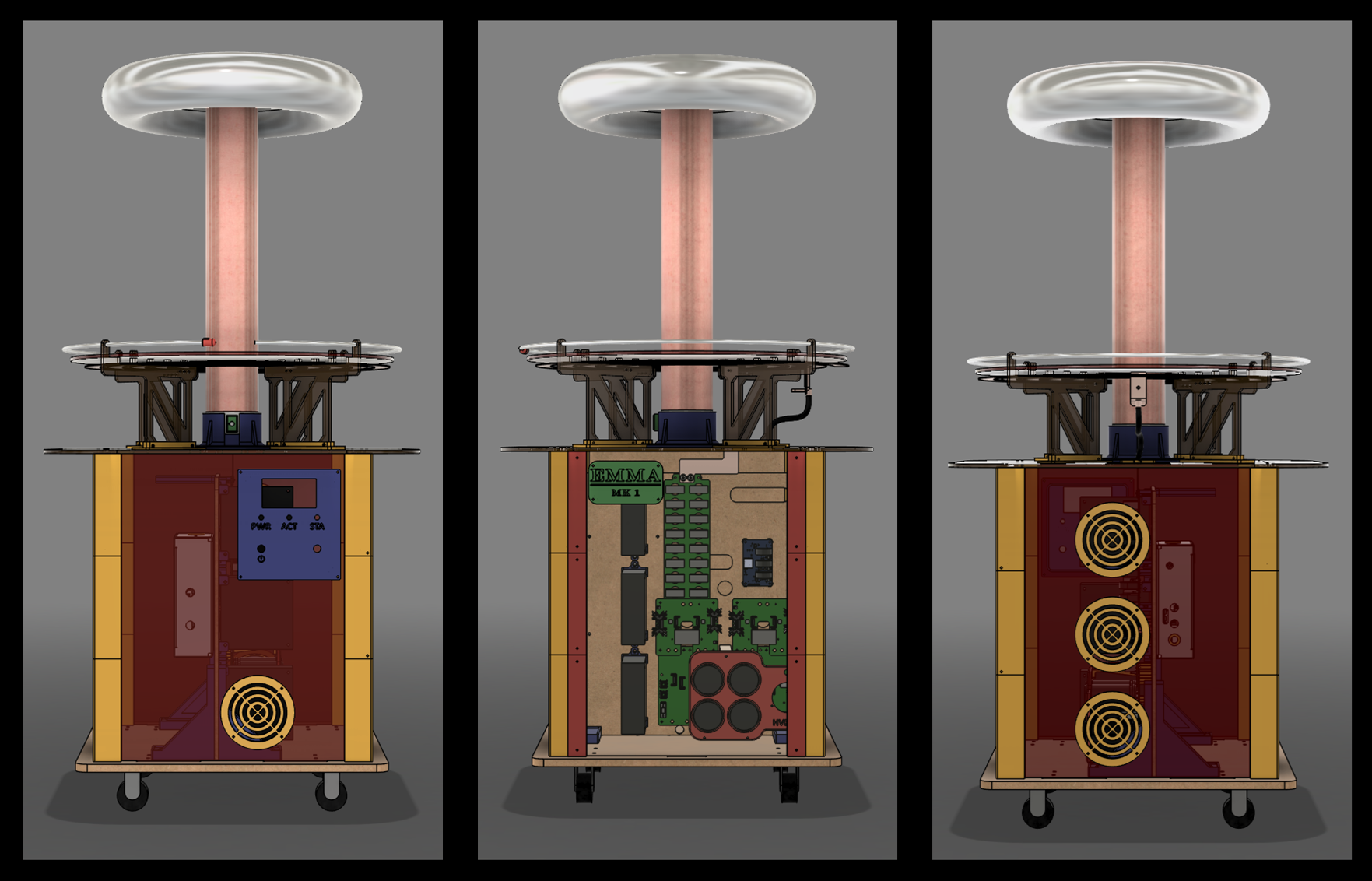 Emma Mk1 Dual Resonant Solid State Tesla Coil hardware